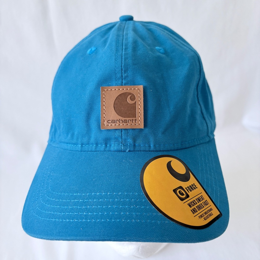 Carhartt Blue Odessa‎ Force Adjustable Mens Canvas Baseball Hat NWT